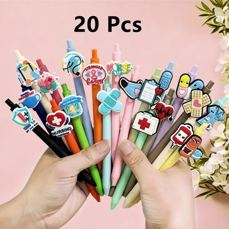 10/20 Nurse Pens, Funny Work Doctor Nurse Accessories, Gel Pens Black Ink Pen Set, Gifts for Medical Assistants, Nurses
