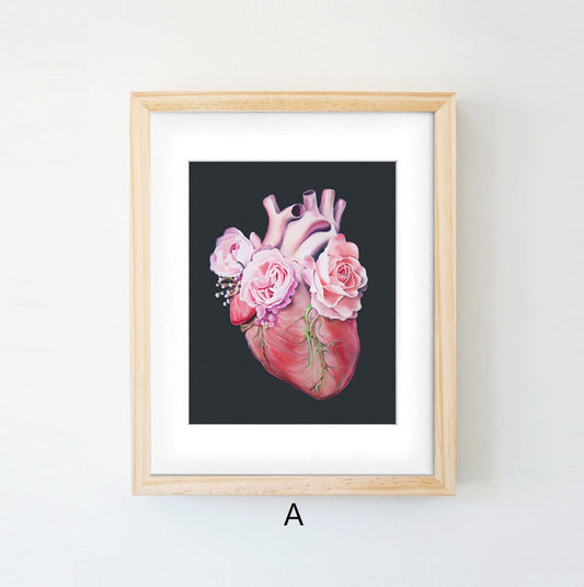 Anatomy Art Canvas Painting Human Organs Painting