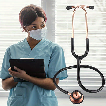 Premium Stethoskop Schwarz-Gold