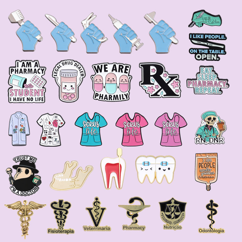 Medical-themed Creative And Unique Cartoon Dentist Badge