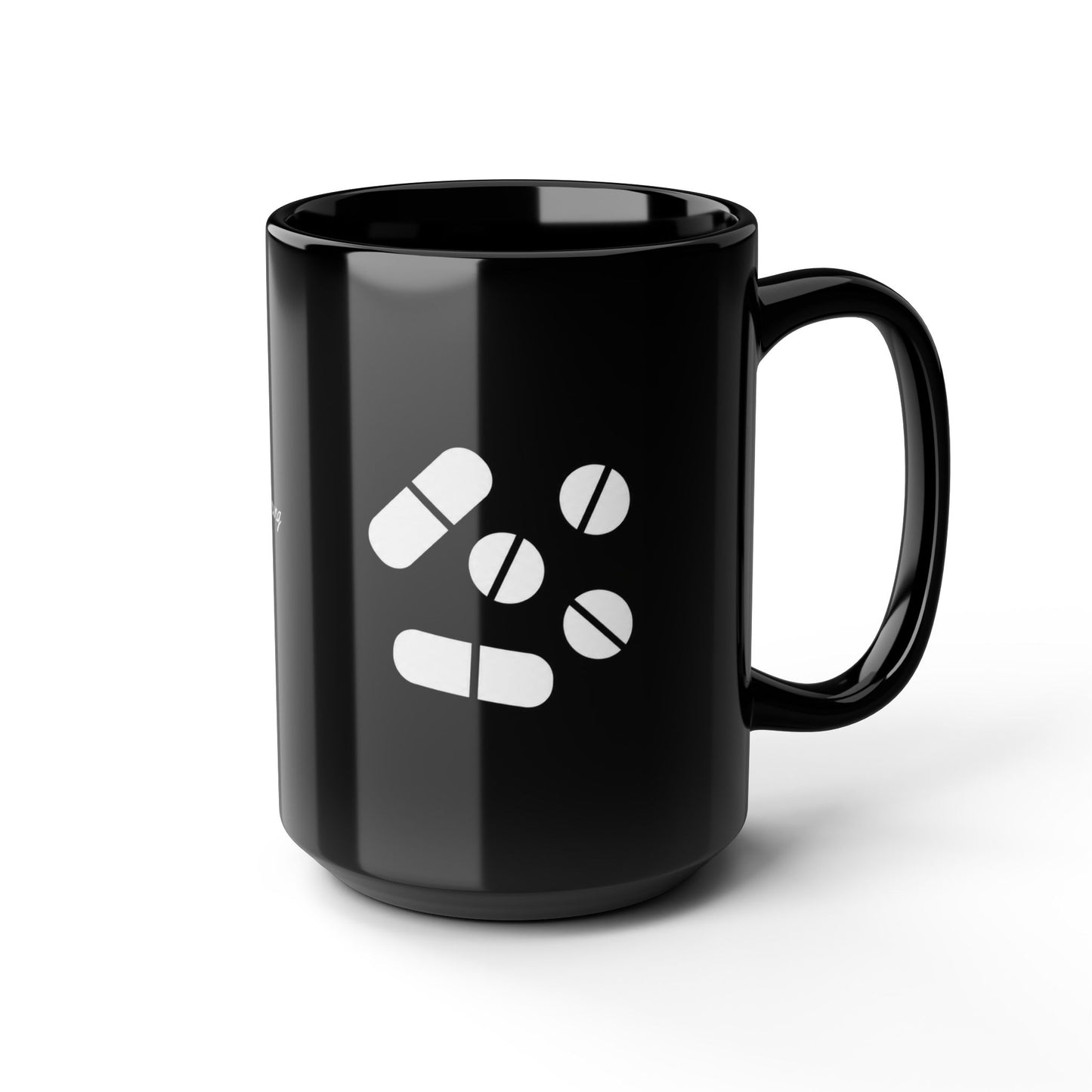 Pillen Keramiktasse Schwarz