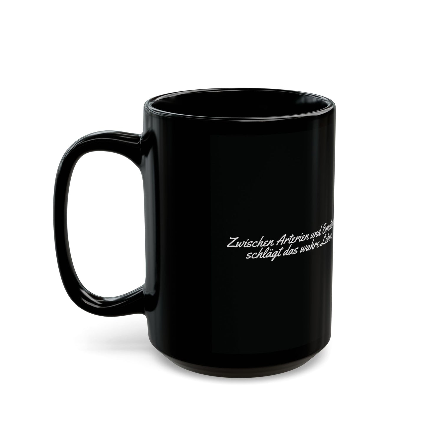 Herz Keramiktasse Schwarz