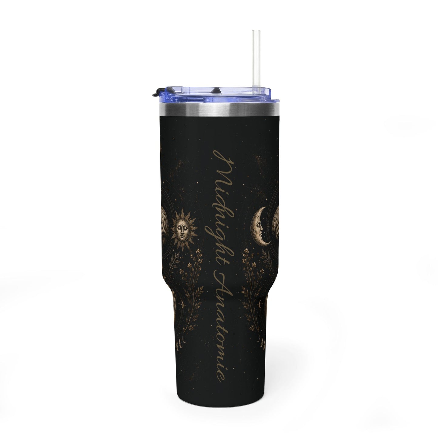 Edelstahl Termobecher mit Strohhalm