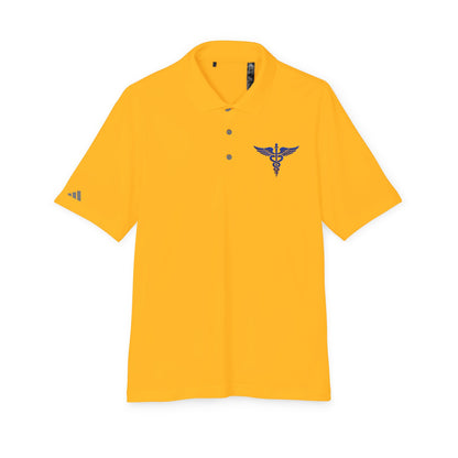 Caduceus Medical Polo Shirt — White Performance Workwear