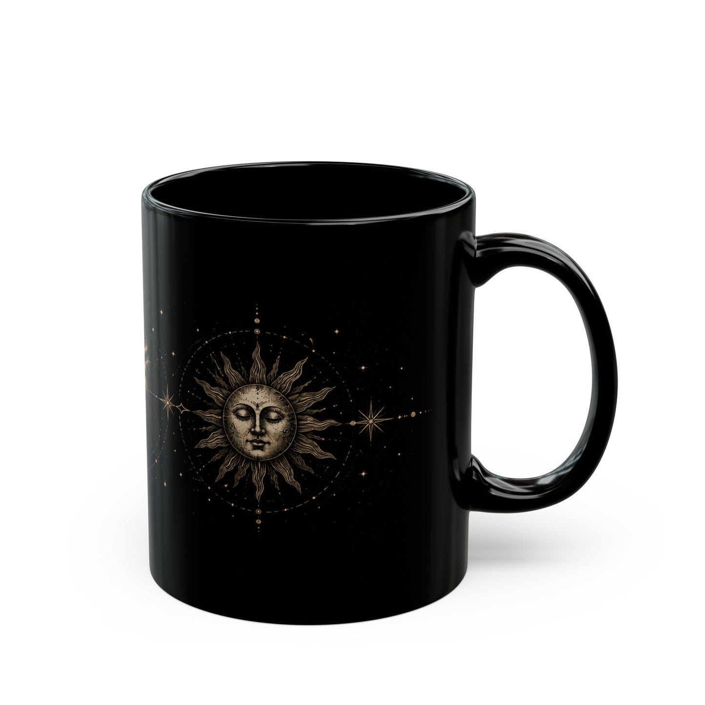 Herz, Sonne, Mond Keramiktasse