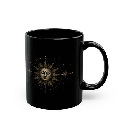 Herz, Sonne, Mond Keramiktasse