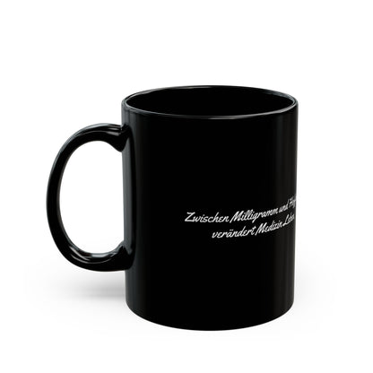 Pillen Keramiktasse Schwarz