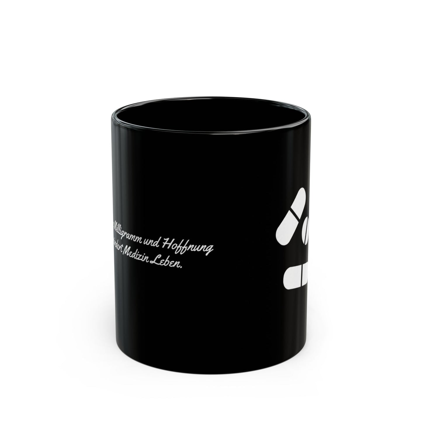 Pillen Keramiktasse Schwarz