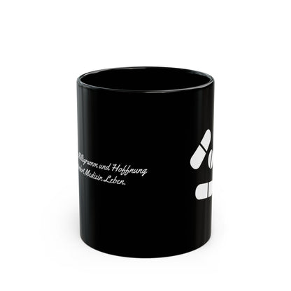 Pillen Keramiktasse Schwarz