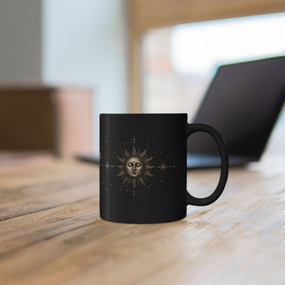 Herz, Sonne, Mond Keramiktasse