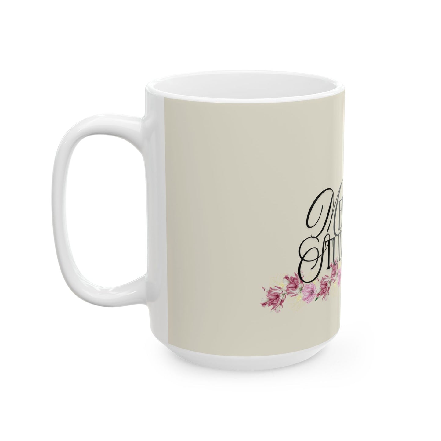 Keramiktasse für Medizin Studenten – Florale Geschenkidee