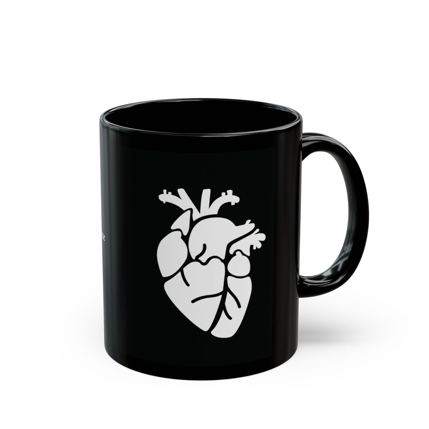 Herz Keramiktasse Schwarz