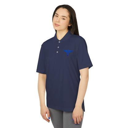 Caduceus Medical Polo Shirt — White Performance Workwear