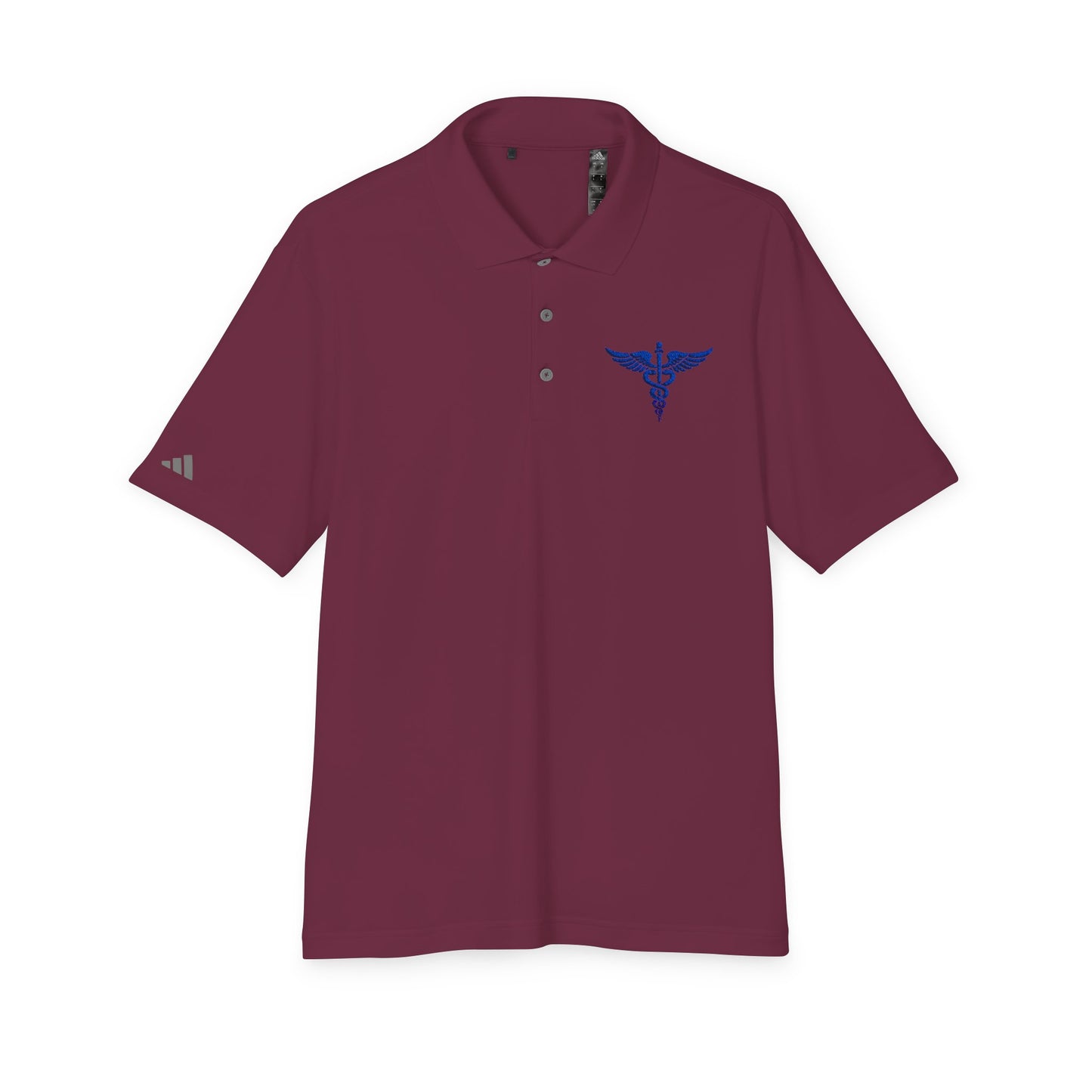 Caduceus Medical Polo Shirt — White Performance Workwear