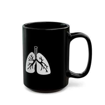 Lungen Keramiktasse Schwarz