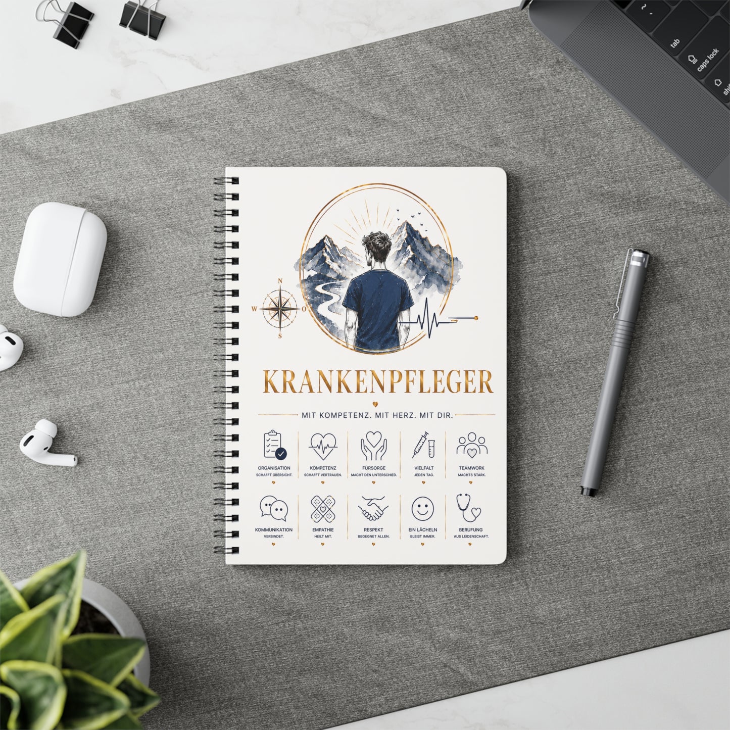 A5 Spiralblock- Krankenpfleger