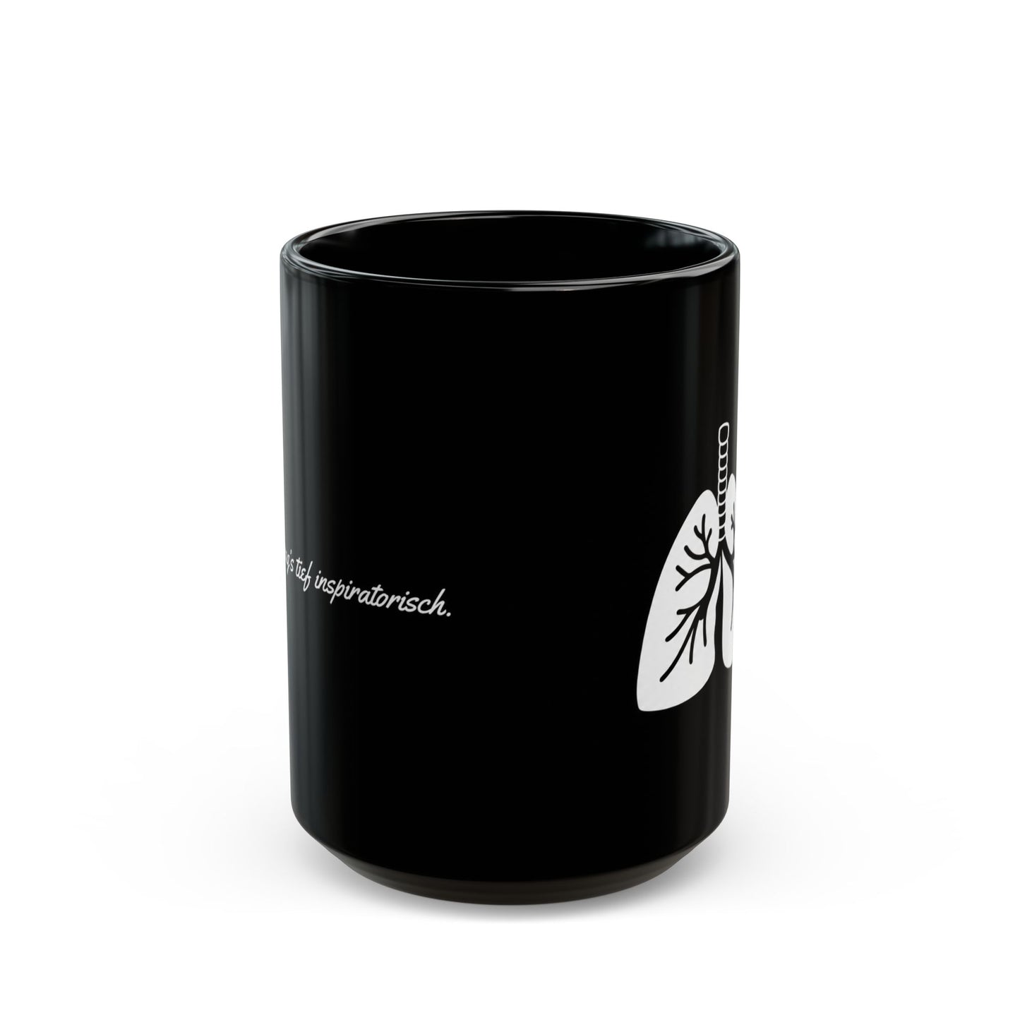 Lungen Keramiktasse Schwarz