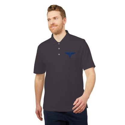 Caduceus Medical Polo Shirt — White Performance Workwear
