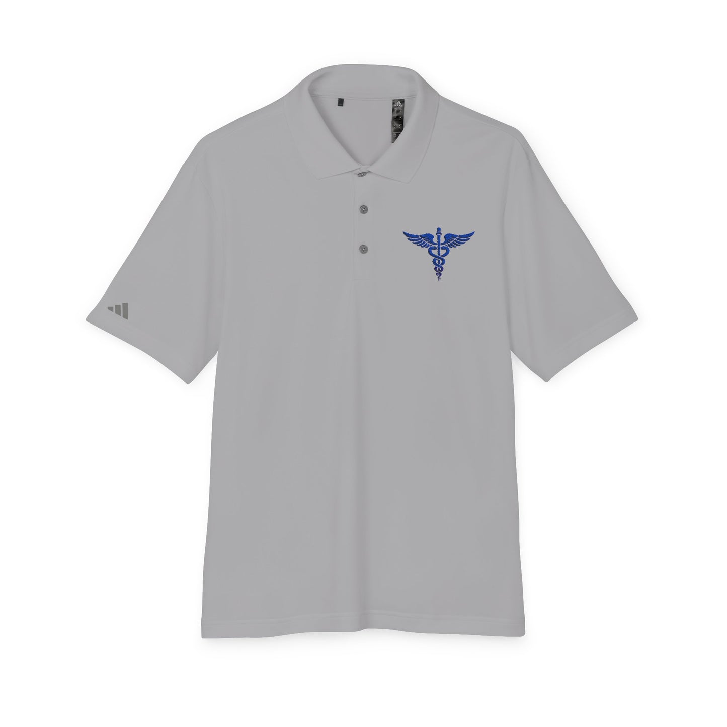Caduceus Medical Polo Shirt — White Performance Workwear