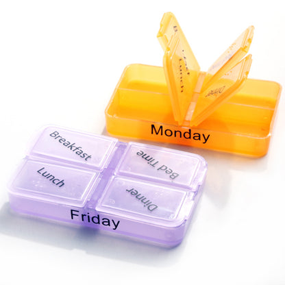 Medikamenten Organizer mit 7 Ebenen für Tabletten & Vitamine