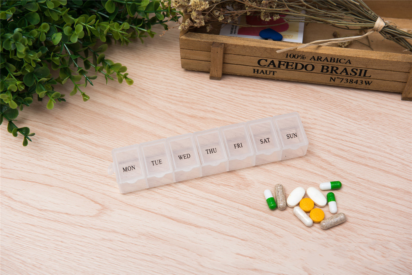 7-Tage Pillendose mit 7 Fächern