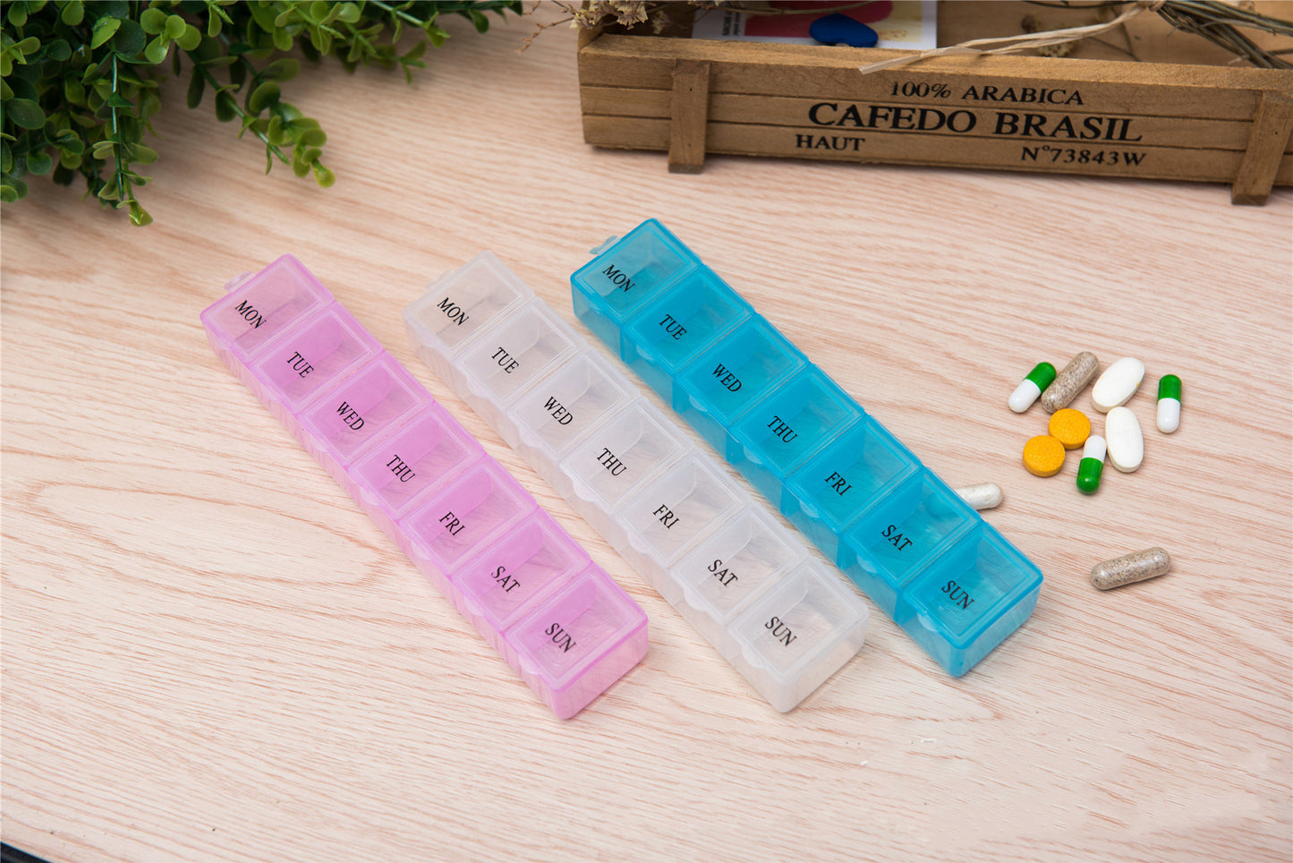 7-Tage Pillendose mit 7 Fächern