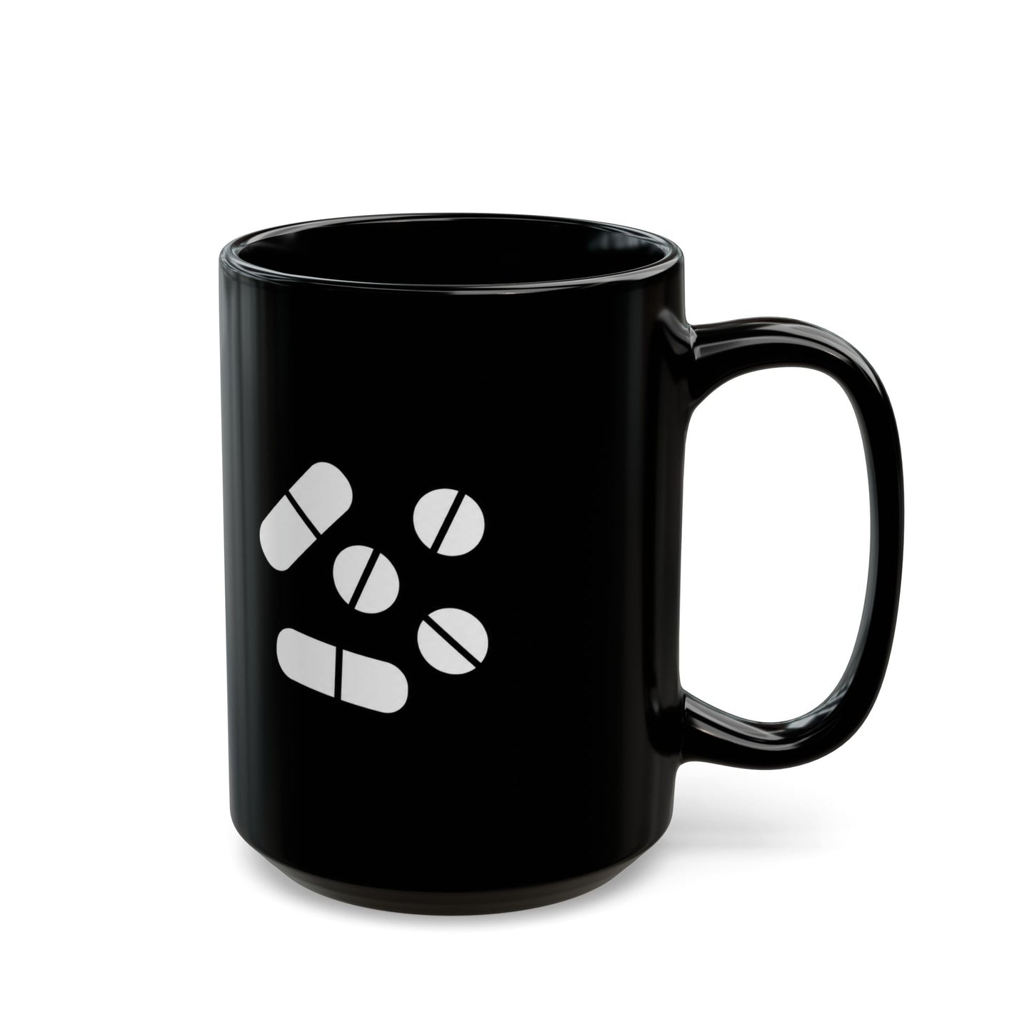 Pillen Keramiktasse Schwarz