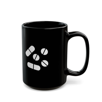 Pillen Keramiktasse Schwarz