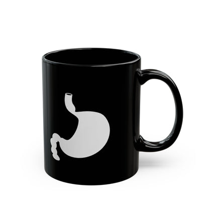 Magen Keramiktasse Schwarz