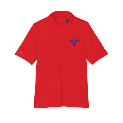 Caduceus Medical Polo Shirt — White Performance Workwear