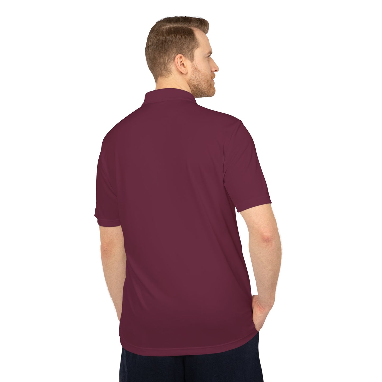 Caduceus Medical Polo Shirt — White Performance Workwear
