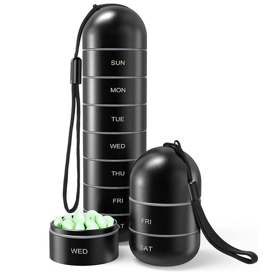 Wasserdichter 7-Tage Tabletten Organizer aus Aluminium