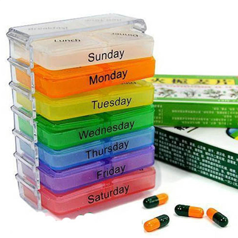 Medikamenten Organizer mit 7 Ebenen für Tabletten & Vitamine