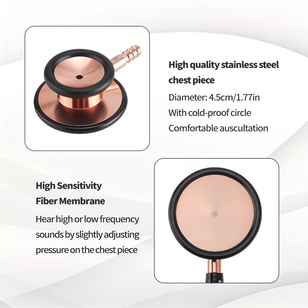 Premium Stethoskop Schwarz-Gold