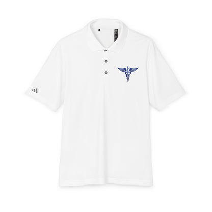 Caduceus Medical Polo Shirt — White Performance Workwear