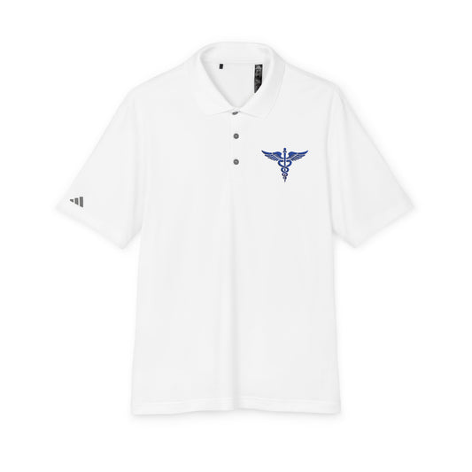 Caduceus Medical Polo Shirt — White Performance Workwear