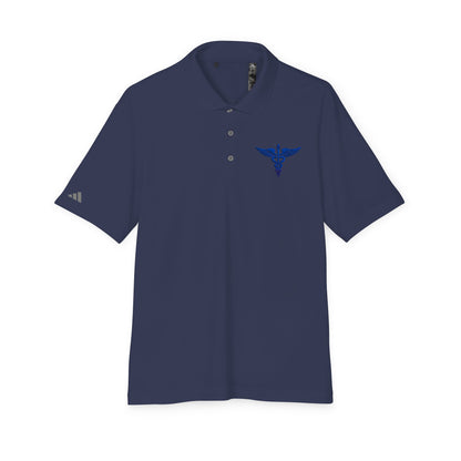 Caduceus Medical Polo Shirt — White Performance Workwear