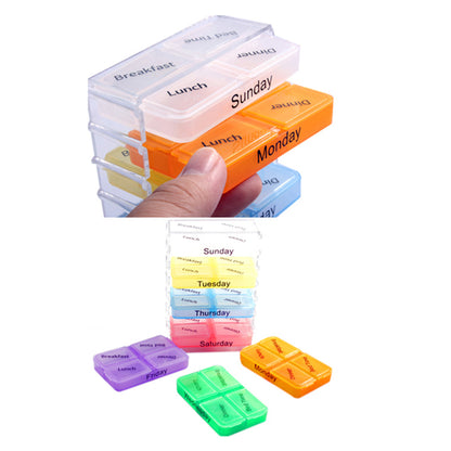 Medikamenten Organizer mit 7 Ebenen für Tabletten & Vitamine