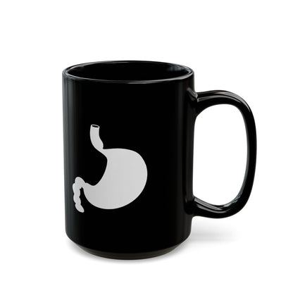 Magen Keramiktasse Schwarz