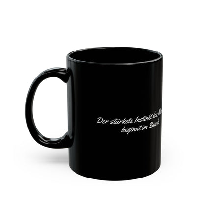 Magen Keramiktasse Schwarz