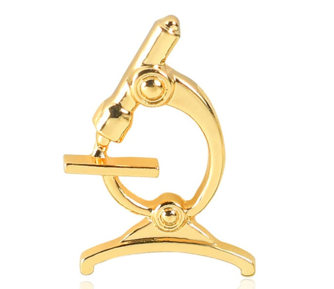 Europe and the United States cross-border new hot sale medical equipment brooch creative laryngoscope alloy micro chapter clothing bag accessories