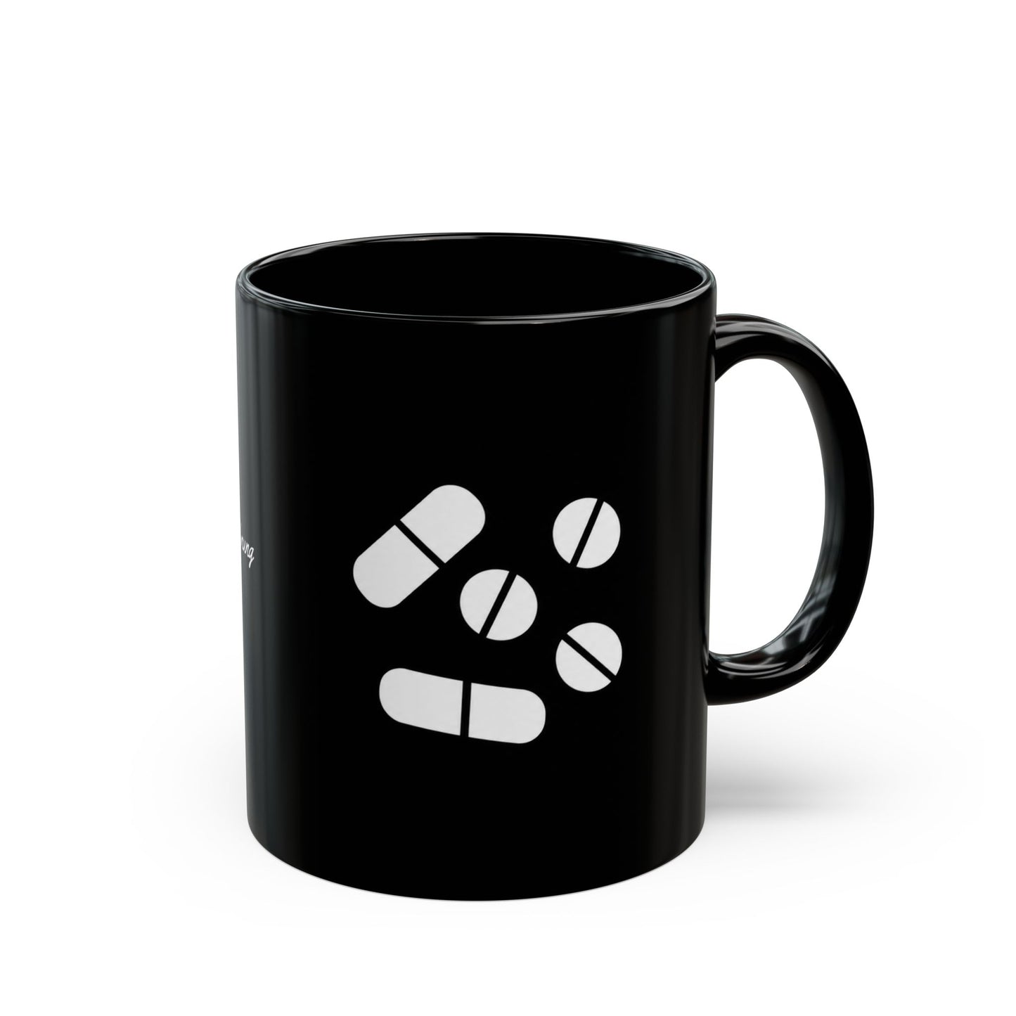 Pillen Keramiktasse Schwarz