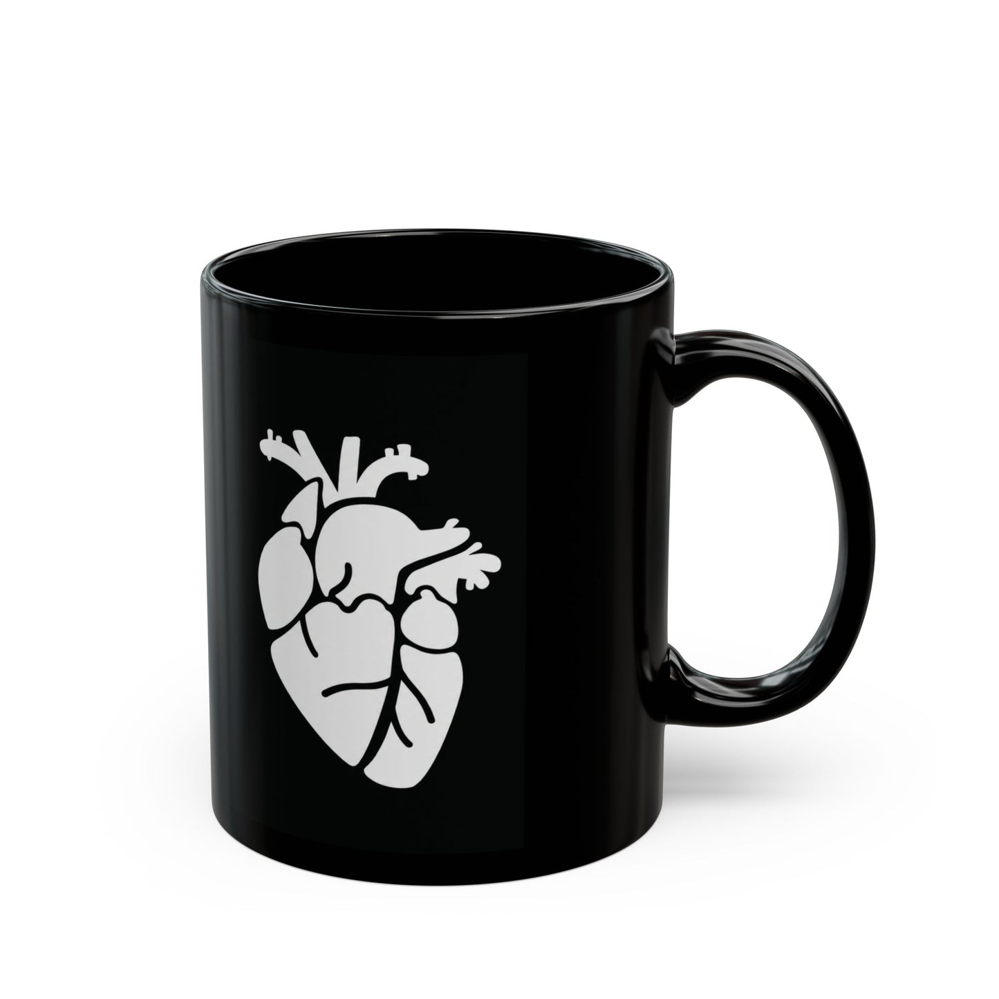 Herz Keramiktasse Schwarz