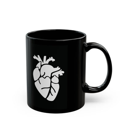 Herz Keramiktasse Schwarz