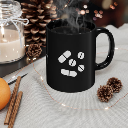 Pillen Keramiktasse Schwarz