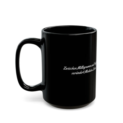 Pillen Keramiktasse Schwarz