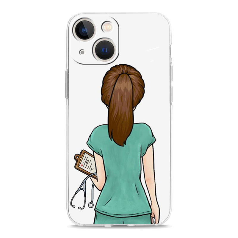Cute Cartoon Doctor And Nurse Phone Case