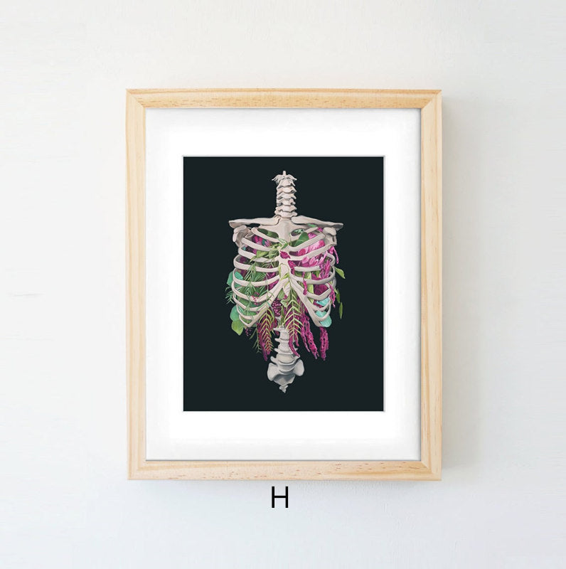 Anatomy Art Canvas Painting Human Organs Painting