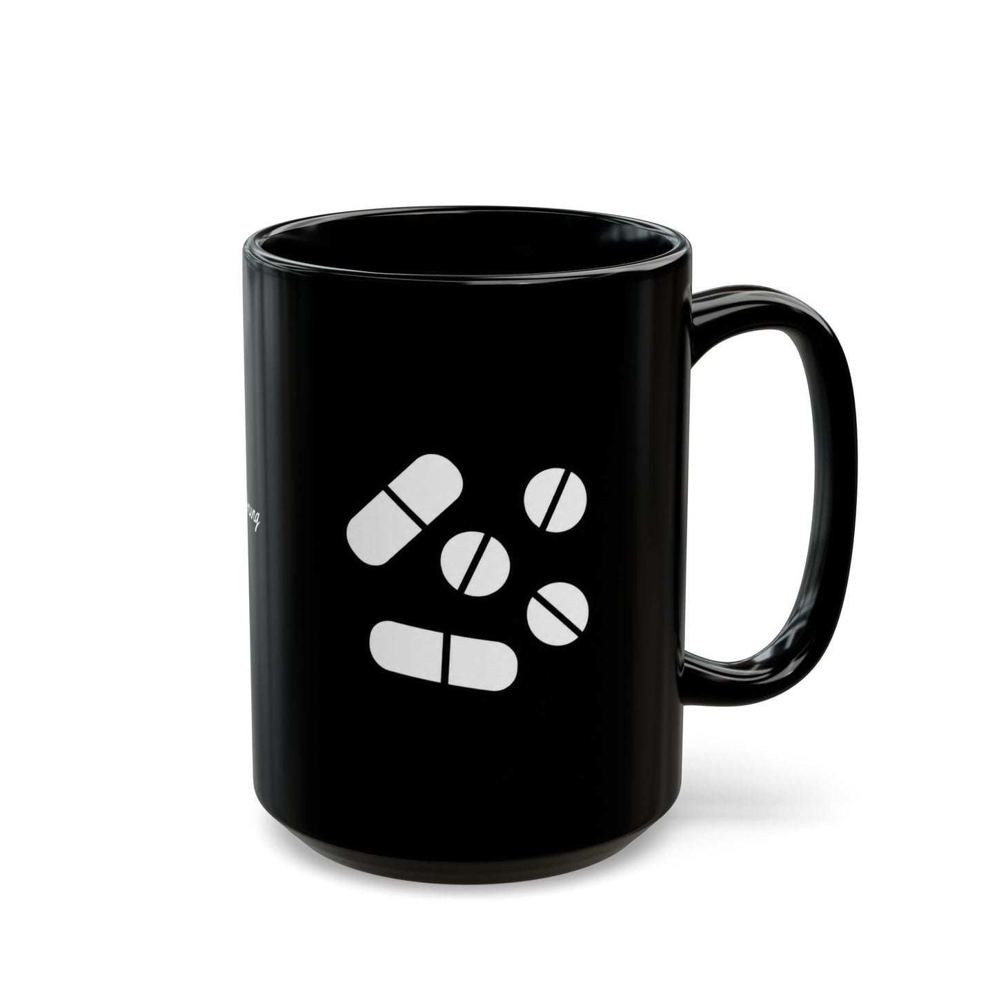 Pillen Keramiktasse Schwarz