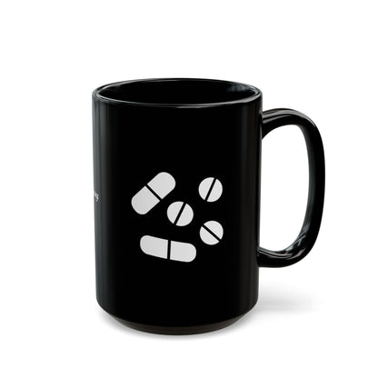 Pillen Keramiktasse Schwarz